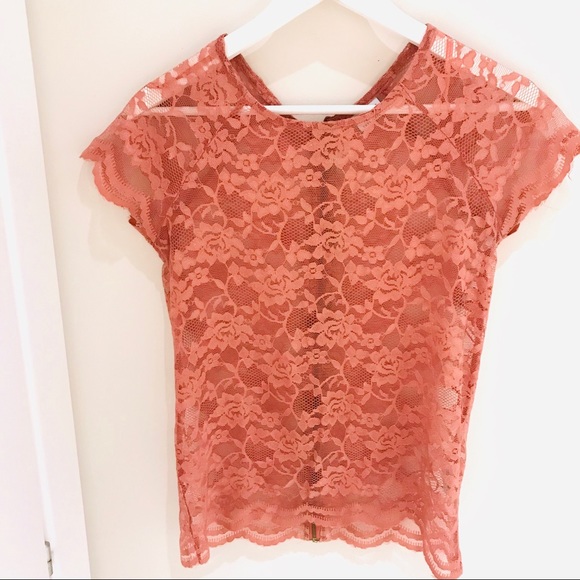 Lace Top Zipper in Back - Picture 3 of 6